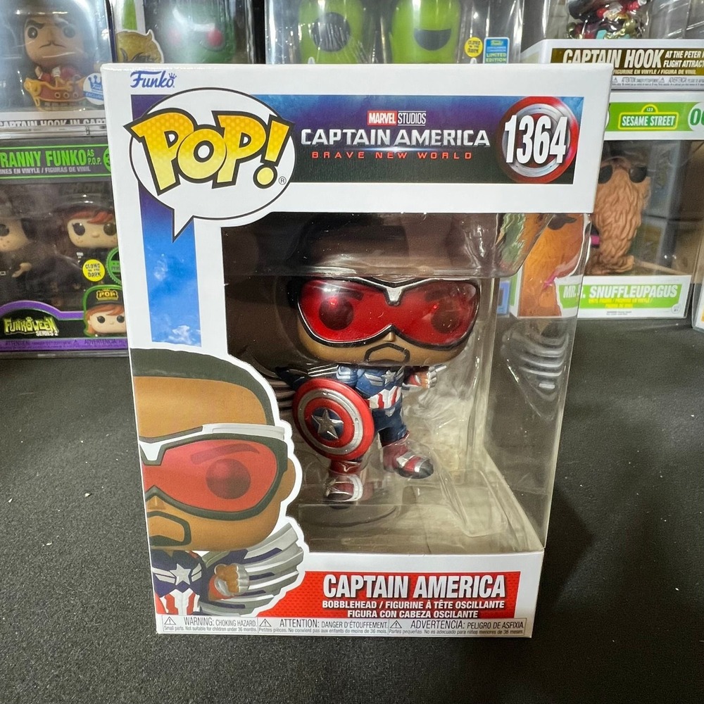 Funko Pop Marvel Captain America Brave New World 1364 Sam Wilson Vinyl Figure